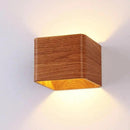 GobekUsa Nordic Faux Wooden Wall Light for Bedroom
