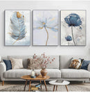 GobekUsa Nordic Flower Abstract Canvas Art Print