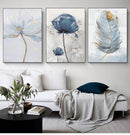 GobekUsa Nordic Flower Abstract Canvas Art Print