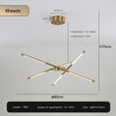 GobekUsa Nordic Geometry LED Chandelier with Remote Control