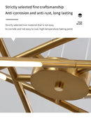 GobekUsa Nordic Geometry LED Chandelier with Remote Control