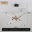 GobekUsa Nordic Geometry LED Chandelier with Remote Control