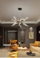 GobekUsa Nordic Geometry LED Chandelier with Remote Control