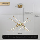 GobekUsa Nordic Geometry LED Chandelier with Remote Control