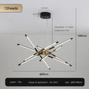 GobekUsa Nordic Geometry LED Chandelier with Remote Control