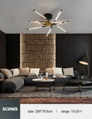 GobekUsa Nordic Geometry LED Chandelier with Remote Control