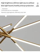 GobekUsa Nordic Geometry LED Chandelier with Remote Control