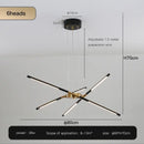 GobekUsa Nordic Geometry LED Chandelier with Remote Control
