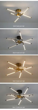GobekUsa Nordic Geometry LED Chandelier with Remote Control