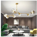 GobekUsa Nordic Glass Ball LED Chandelier - Black/Gold