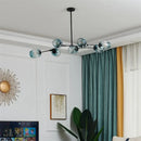 GobekUsa Nordic Glass Ball LED Chandelier - Black/Gold