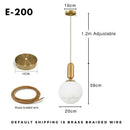 GobekUsa Nordic Glass Ball Pendant Light - Modern Decor