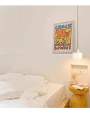 GobekUsa Nordic Glass Chandelier for Bedroom and Bar