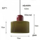 GobekUsa Nordic Glass Chandelier for Bedroom and Bar