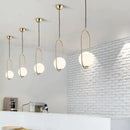 GobekUsa Nordic Gold Pendant Light with Glass Shade