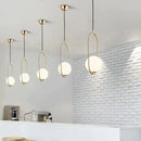 GobekUsa Nordic Gold Pendant Light with Glass Shade