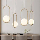 GobekUsa Nordic Gold Pendant Light with Glass Shade