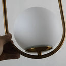 GobekUsa Nordic Gold Pendant Light with Glass Shade