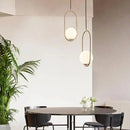 GobekUsa Nordic Gold Pendant Light with Glass Shade