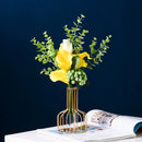 GobekUsa Nordic Golden Iron Hydroponic Table Vase