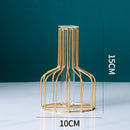 GobekUsa Nordic Golden Iron Hydroponic Table Vase