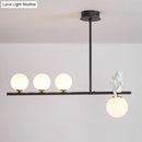 GobekUsa Nordic Island Angel Pendant Light with Opal Glass Shade