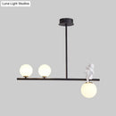 GobekUsa Nordic Island Angel Pendant Light with Opal Glass Shade
