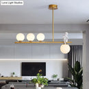 GobekUsa Nordic Island Angel Pendant Light with Opal Glass Shade