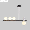 GobekUsa Nordic Island Angel Pendant Light with Opal Glass Shade