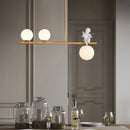 GobekUsa Nordic Island Angel Pendant Light with Opal Glass Shade