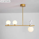 GobekUsa Nordic Island Angel Pendant Light with Opal Glass Shade