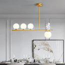 GobekUsa Nordic Island Angel Pendant Light with Opal Glass Shade