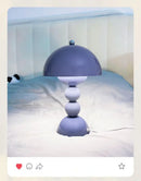 Glossy yellow nordic led table lamp bedroom usb dimmable light by Decorbites