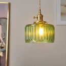 GobekUsa Nordic LED Pendant Light Green Glass Hanging Fixture by Decorbites