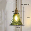 GobekUsa Nordic LED Pendant Light Green Glass Hanging Fixture by Decorbites