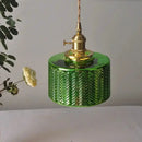 GobekUsa Nordic LED Pendant Light Green Glass Hanging Fixture by Decorbites