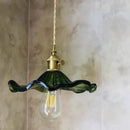 GobekUsa Nordic LED Pendant Light Green Glass Hanging Fixture by Decorbites