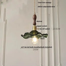 GobekUsa Nordic LED Pendant Light Green Glass Hanging Fixture by Decorbites