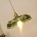 GobekUsa Nordic LED Pendant Light Green Glass Hanging Fixture by Decorbites