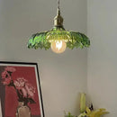 GobekUsa Nordic LED Pendant Light Green Glass Hanging Fixture by Decorbites
