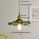 GobekUsa Nordic LED Pendant Light Green Glass Hanging Fixture by Decorbites