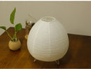 Wabi sabi white paper led table lamp bedroom lantern light by Decorbites