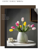GobekUsa Nordic Luxe Frosted Glass Vase/Table Decoration