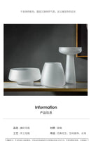 GobekUsa Nordic Luxe Frosted Glass Vase/Table Decoration