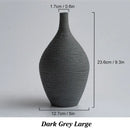 Nordic luxury textured white ceramic vase for living room decor by Decorbites