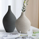 Nordic luxury textured white ceramic vase for living room decor by Decorbites