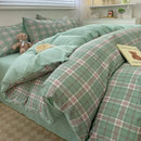 GobekUsa Nordic Plaid Cotton Bedding Set - Queen/King