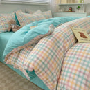 GobekUsa Nordic Plaid Cotton Bedding Set - Queen/King