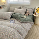 GobekUsa Nordic Plaid Cotton Bedding Set - Queen/King