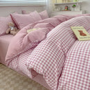 GobekUsa Nordic Plaid Cotton Bedding Set - Queen/King